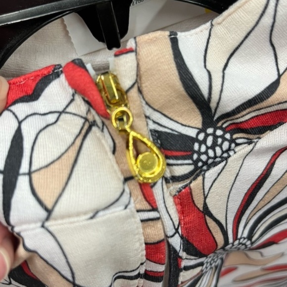 San Soleil Women's Small FLORAL Zip Cooling Vented Pullover Golf Shirt UPF 50 - Picture 6 of 7